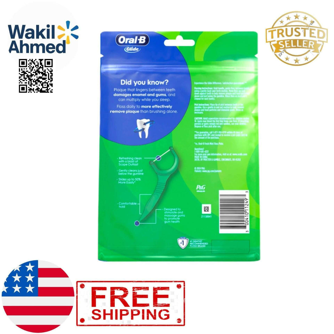 2-Pack Minty Fresh Dental Floss Picks, Extra Strong & Shred-Resistant, 600 Count – Long-Lasting Flavor.