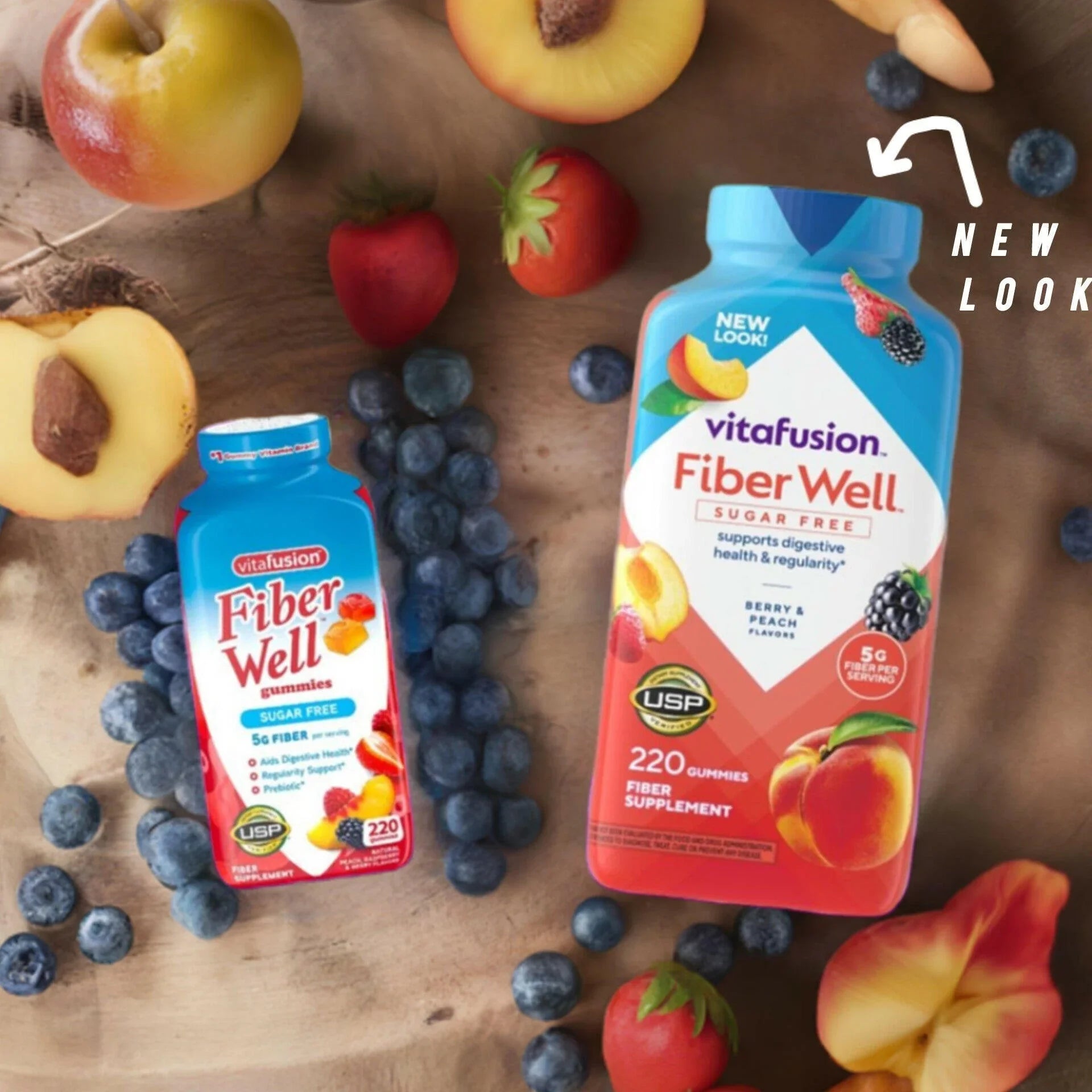 Vitafusion Fiber Well Sugar Free Gummies – 2-Pack, 220 Count Each (440 Total).