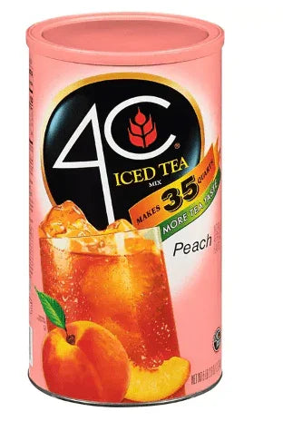 4C Iced Tea Mix, Peach Flavor - 82.6 oz (4C).