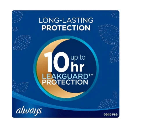 Always Maxi Extra Heavy Overnight Pads - Unscented, 54 Count.