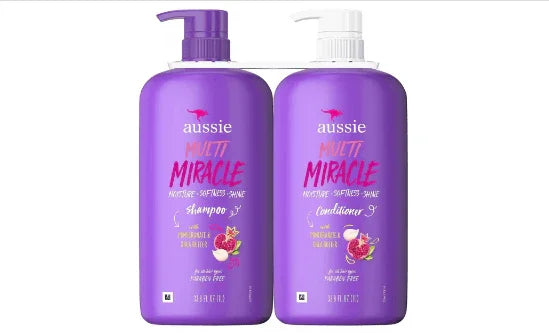 Aussie Multi Miracle Shampoo & Conditioner (Pom & Shea Butter) - 2 x 33 fl oz.