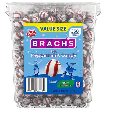 Bobs Sweet Stripes Peppermint Balls - 61.73 oz Jar.