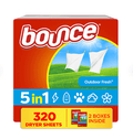 Bounce Fabric Softener Dryer Sheets, Outdoor Fresh Scent, 240 Count.