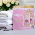 Caress Daily Silk Hydrating Body Wash, White Peach & Orange Blossom Scent, 30 fl oz, 2-Pack.