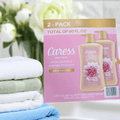 Caress Daily Silk Hydrating Body Wash, White Peach & Orange Blossom Scent, 30 fl oz, 2-Pack.