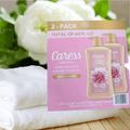 Caress Daily Silk Hydrating Body Wash, White Peach & Orange Blossom Scent, 30 fl oz, 2-Pack.