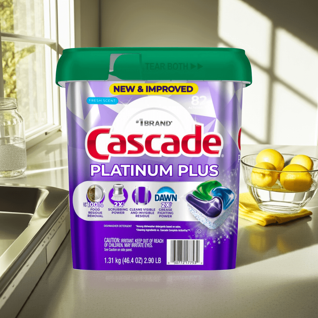Cascade Platinum Plus Dishwasher Detergent Pods, 82 Count – Grease - Fighting, Deep - Cleaning Action - Wakil Ahmed