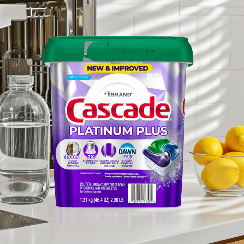 Cascade Platinum Plus Dishwasher Detergent Pods, 82 Count – Grease - Fighting, Deep - Cleaning Action - Wakil Ahmed