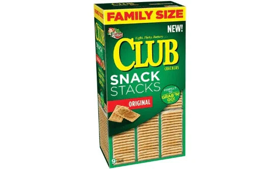 Keebler Club Crackers Snack Stacks - 24 x 2.08 oz Packs.