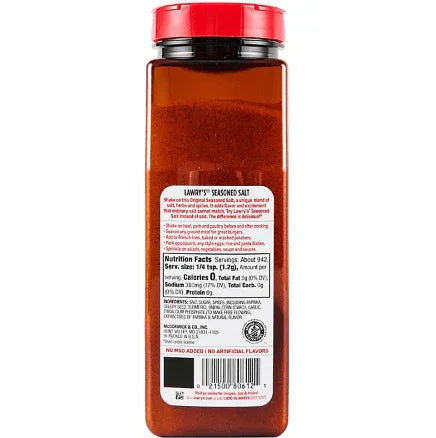 Lawry’s Seasoned Salt 40 oz – Bold Flavor for Every Meal.