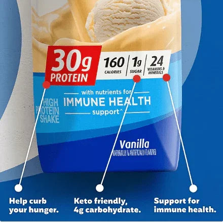 Premier Protein Vanilla Shake – 15 Pack (11 fl oz Bottles) | 30g Protein, 1g Sugar, 24 Vitamins & Minerals - Wakil Ahmed