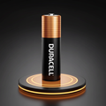 Duracell battery on a dark background