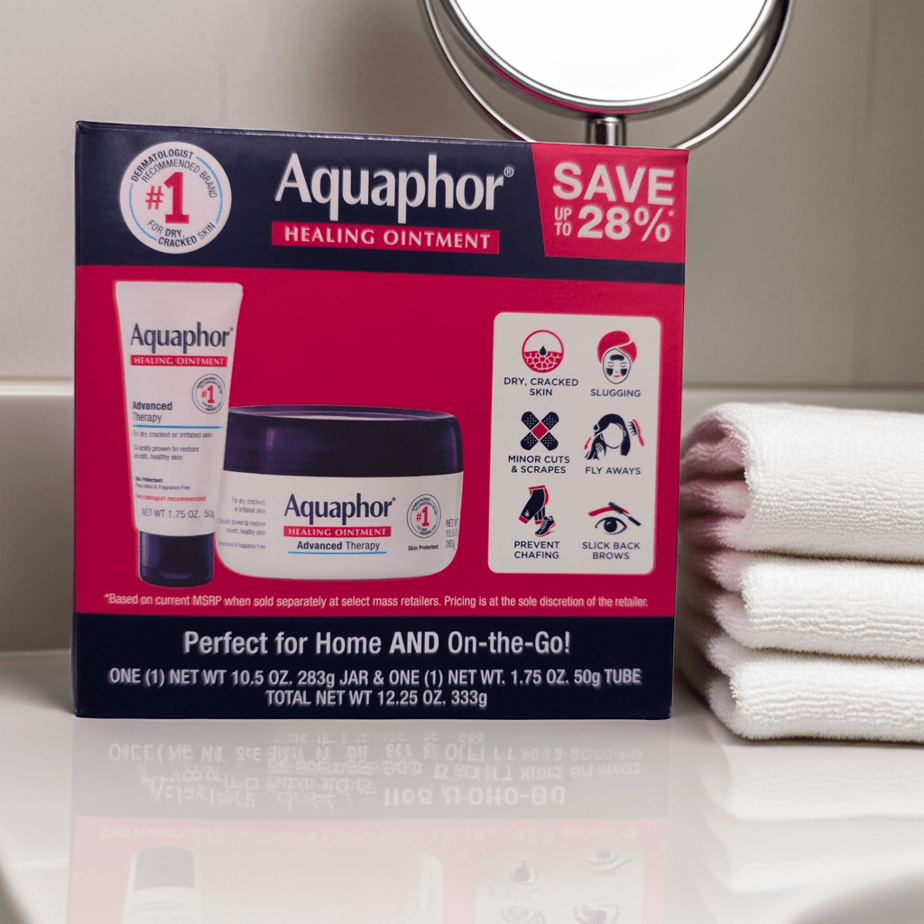 2 - Pack Aquaphor Healing Ointment Dual Pack, 10.5 oz & 1.75 oz - Wakil Ahmed