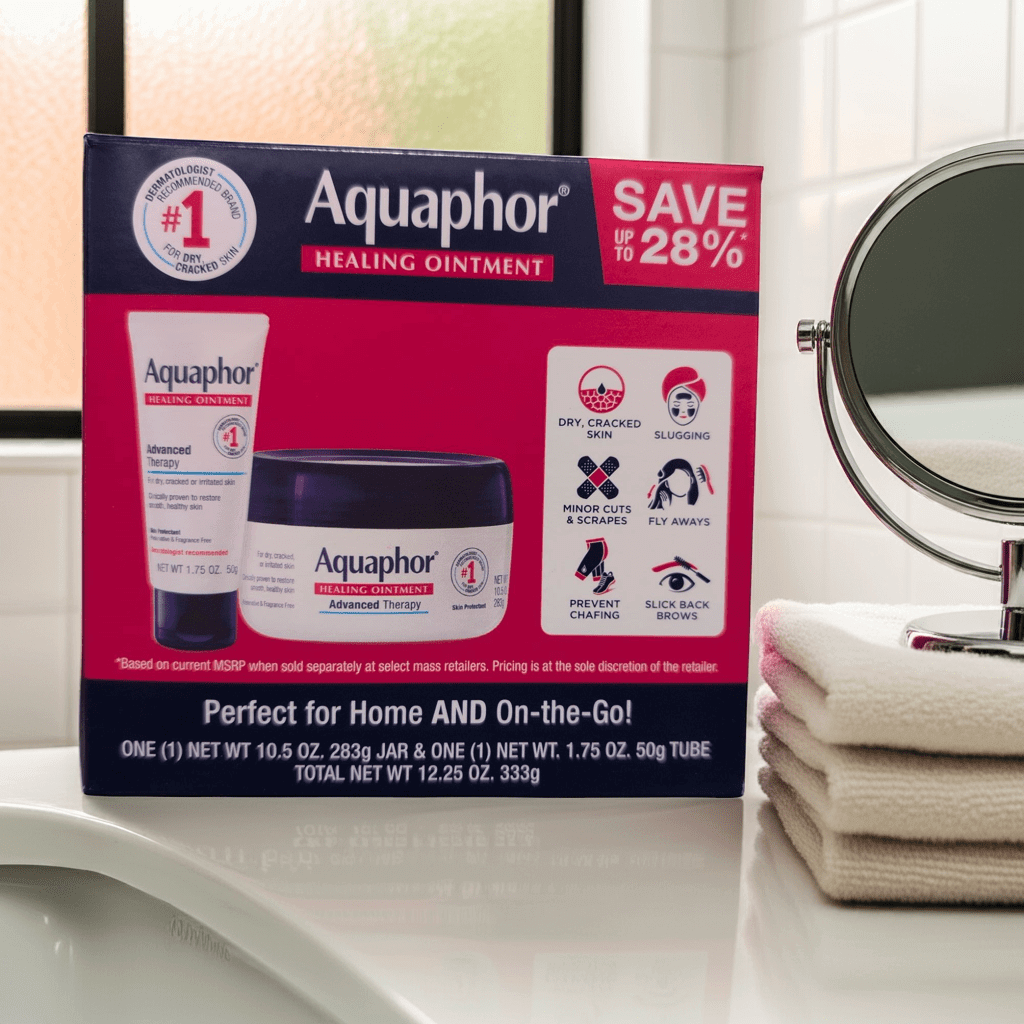 2 - Pack Aquaphor Healing Ointment Dual Pack, 10.5 oz & 1.75 oz - Wakil Ahmed