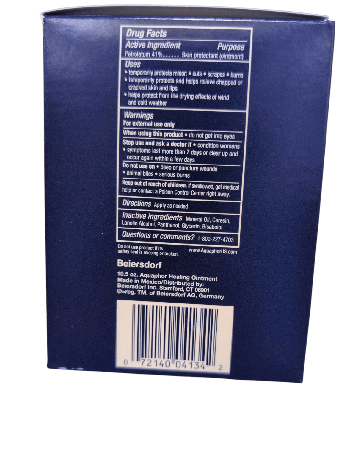 2 - Pack Aquaphor Healing Ointment Dual Pack, 10.5 oz & 1.75 oz - Wakil Ahmed
