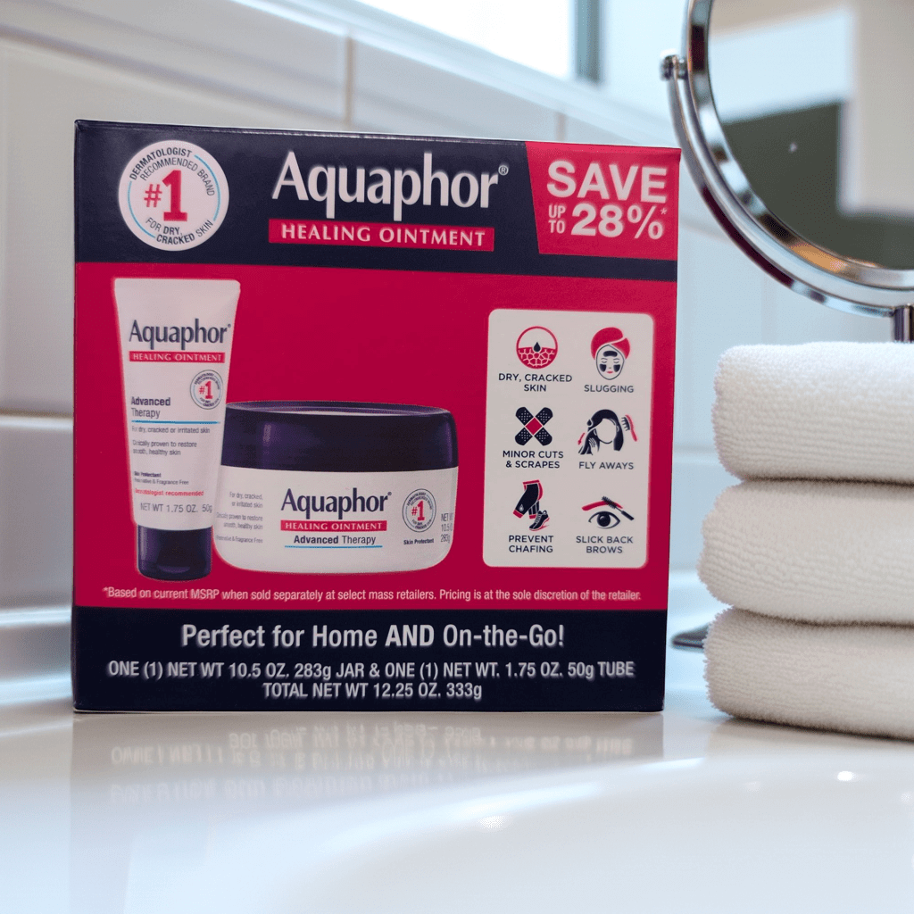 2 - Pack Aquaphor Healing Ointment Dual Pack, 10.5 oz & 1.75 oz - Wakil Ahmed