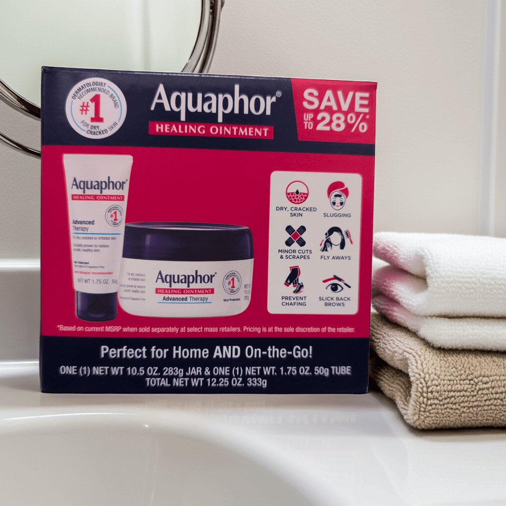 2 - Pack Aquaphor Healing Ointment Dual Pack, 10.5 oz & 1.75 oz - Wakil Ahmed