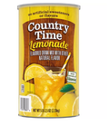 Large 82.5 oz canister of Country Time Lemonade Drink Mix