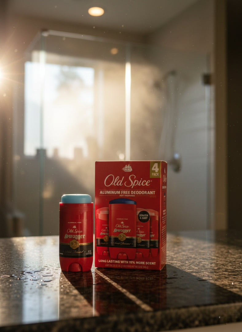 Old Spice Swagger Aluminum Free Deodorant 3 oz 4 Pack Long Lasting Freshness for Men - Wakil Ahmed Marketplace 