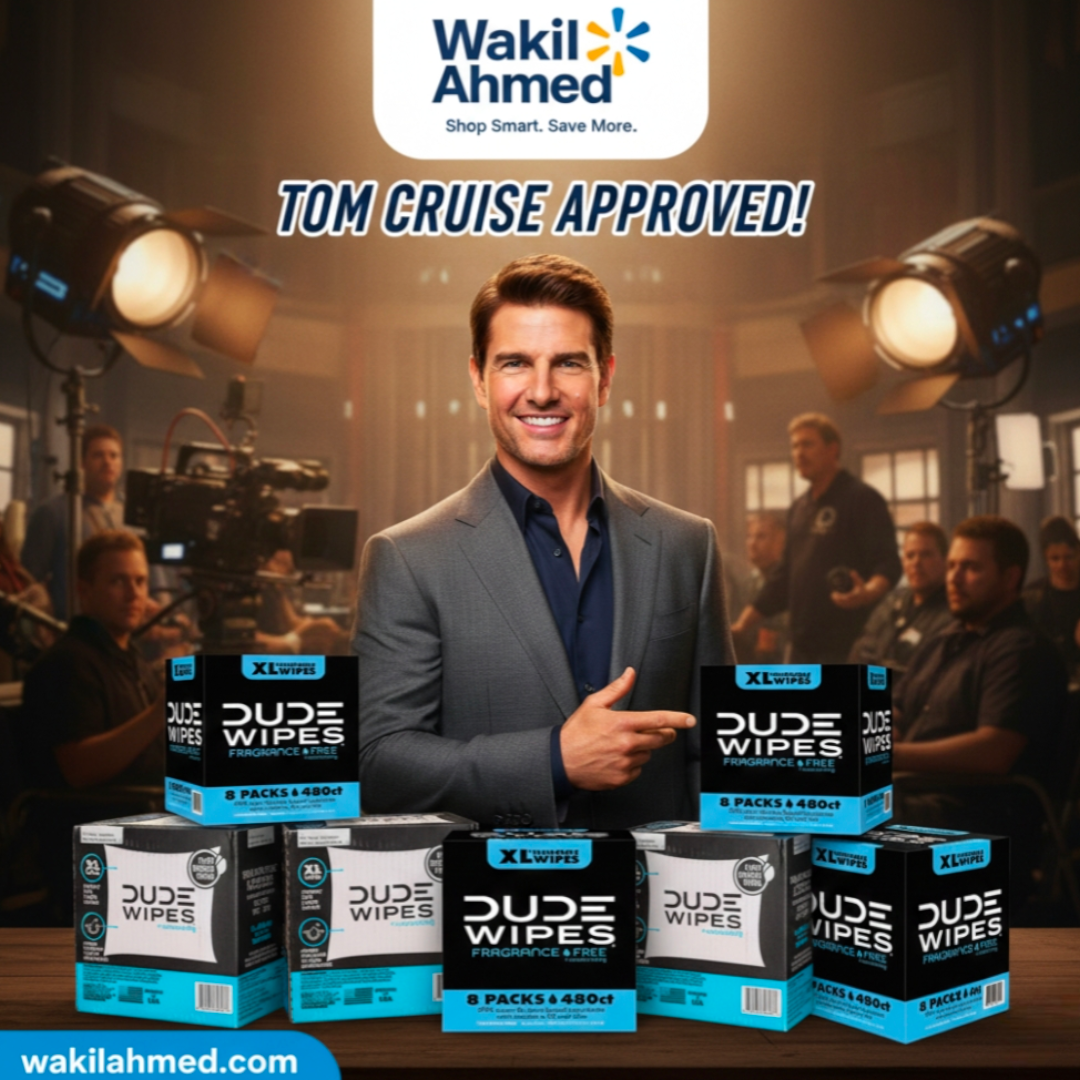 بِسْمِ ٱللَّٰهِ ٱلرَّحْمَٰنِ ٱلرَّحِيمِ
إِنَّا فَتَحْنَا لَكَ فَتْحًا مُّبِينًا.
DUDE Wipes XL Flushable Wipes 400ct & 480ct Unscented - Tom Cruise promoting 