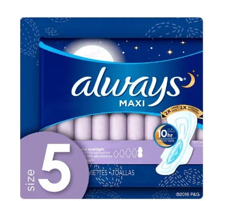 Always Maxi Overnight Pads with Wings, Size 5, 54 ct. - Wakil Ahmed
