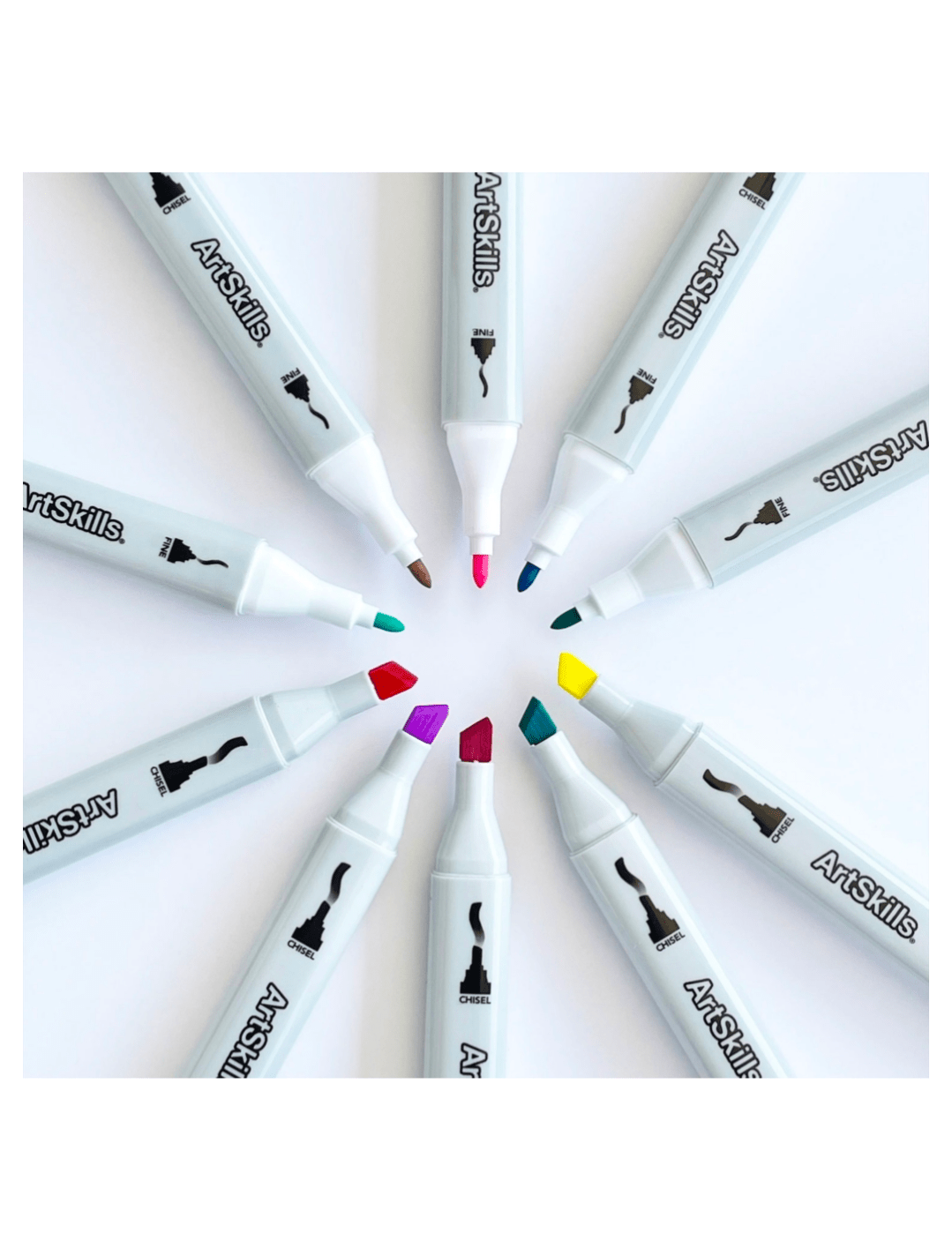 ArtSkills Dual-Tip Blendable Alcohol Marker Set, 30-Count.