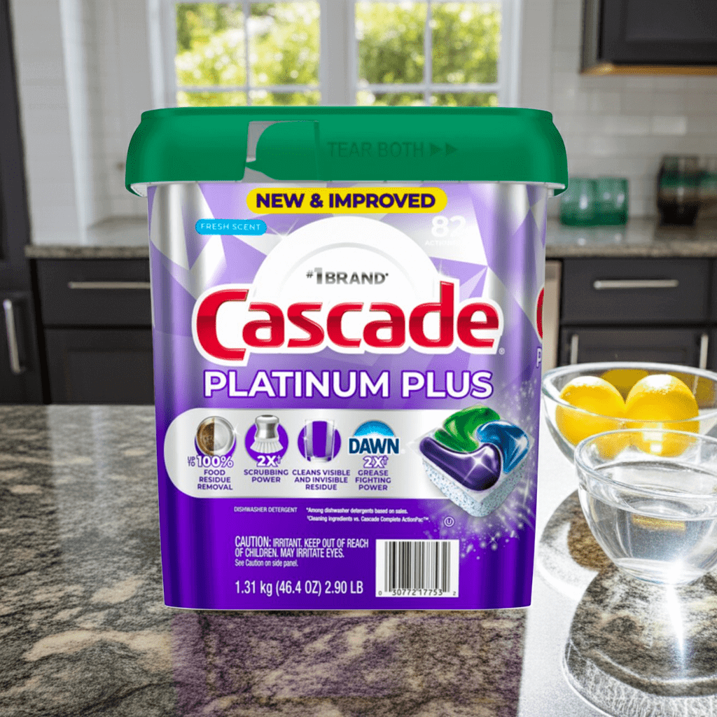 Cascade Platinum Plus Dishwasher Detergent Pods, 82 Count – Grease - Fighting, Deep - Cleaning Action - Wakil Ahmed
