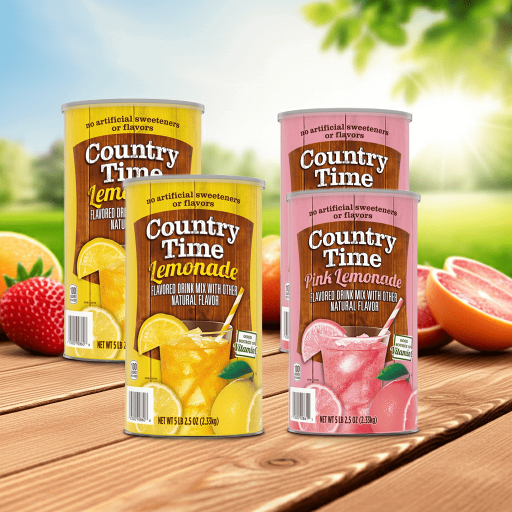 Country Time Lemonade & Pink Lemonade Mix 4 - Pack 82.5 oz - Wakil Ahmed