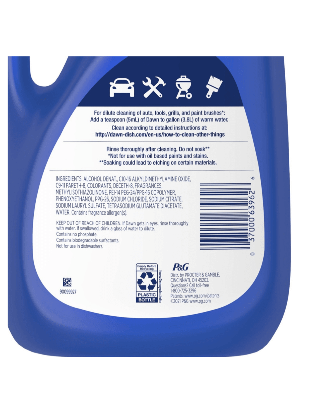 Dawn Platinum Dish Soap - 90 oz Heavy Duty Grease Fighter - Wakil Ahmed