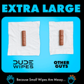 Extra-large flushable wet wipes for adults
