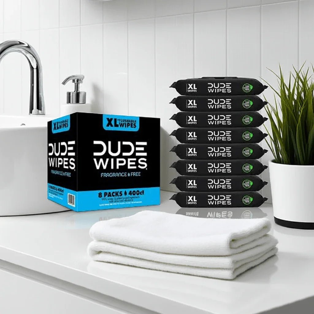 DUDE Wipes Unscented XL Flushable Wipes - 8 Packs, 50 Ct Each - Wakil Ahmed