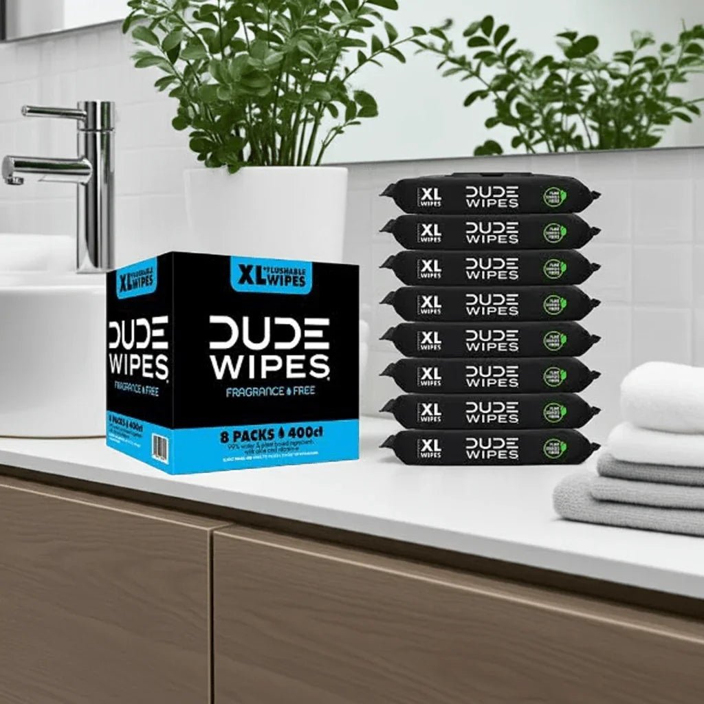 DUDE Wipes Unscented XL Flushable Wipes - 8 Packs, 50 Ct Each - Wakil Ahmed
