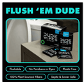 Dude Wipes XL Mint Flushable Wipes 4 Pack (120 Wipes) Sewer & Septic Safe.