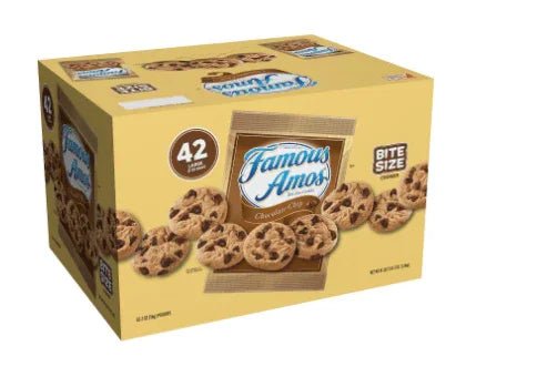 Famous Amos Chocolate Chip Cookies 2 oz 42 Pack – Crunchy Snack Bags - Wakil Ahmed