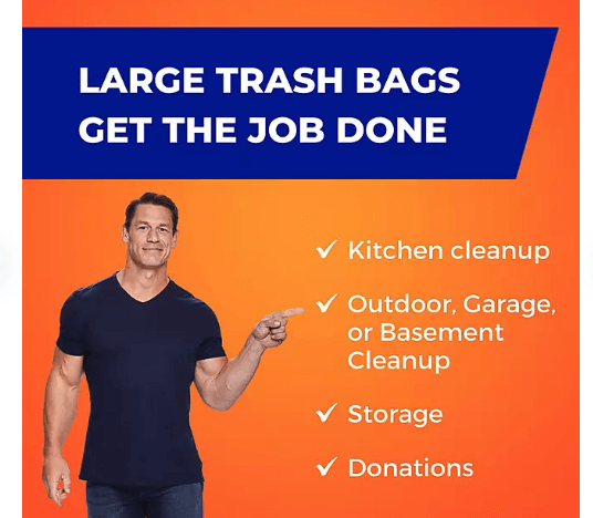 Hefty Ultra Strong Tall Kitchen Trash Bags – 13 Gallon, Drawstring, Unscented.