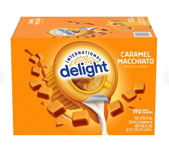International Delight Caramel Macchiato Coffee Creamer Singles, 192 Count – Single-Serve Creamer Cups for Coffee, Shelf Stable.