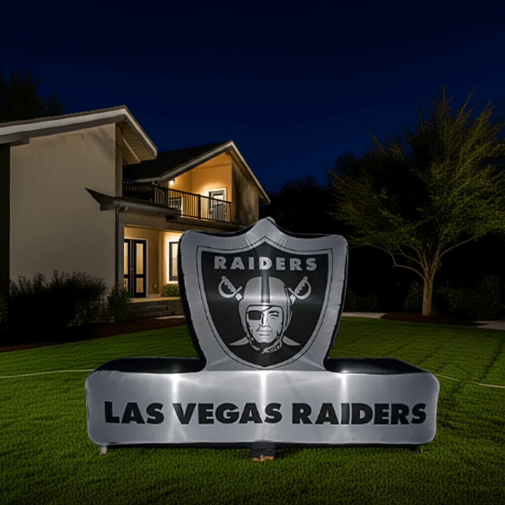 Las Vegas Raiders 7'x10' Pre - Lit Outdoor Inflatable Display - Wakil Ahmed