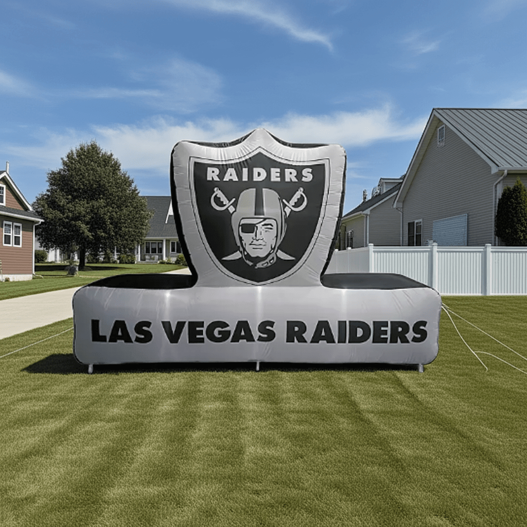 Las Vegas Raiders 7'x10' Pre - Lit Outdoor Inflatable Display - Wakil Ahmed