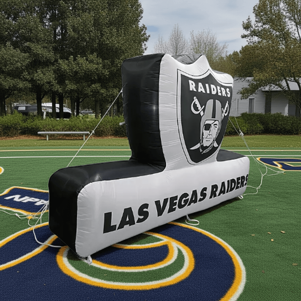 Las Vegas Raiders 7'x10' Pre - Lit Outdoor Inflatable Display - Wakil Ahmed