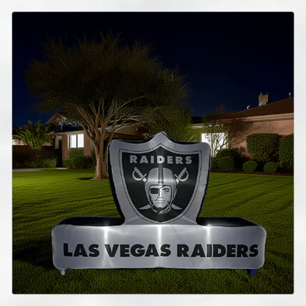 Las Vegas Raiders 7'x10' Pre - Lit Outdoor Inflatable Display - Wakil Ahmed