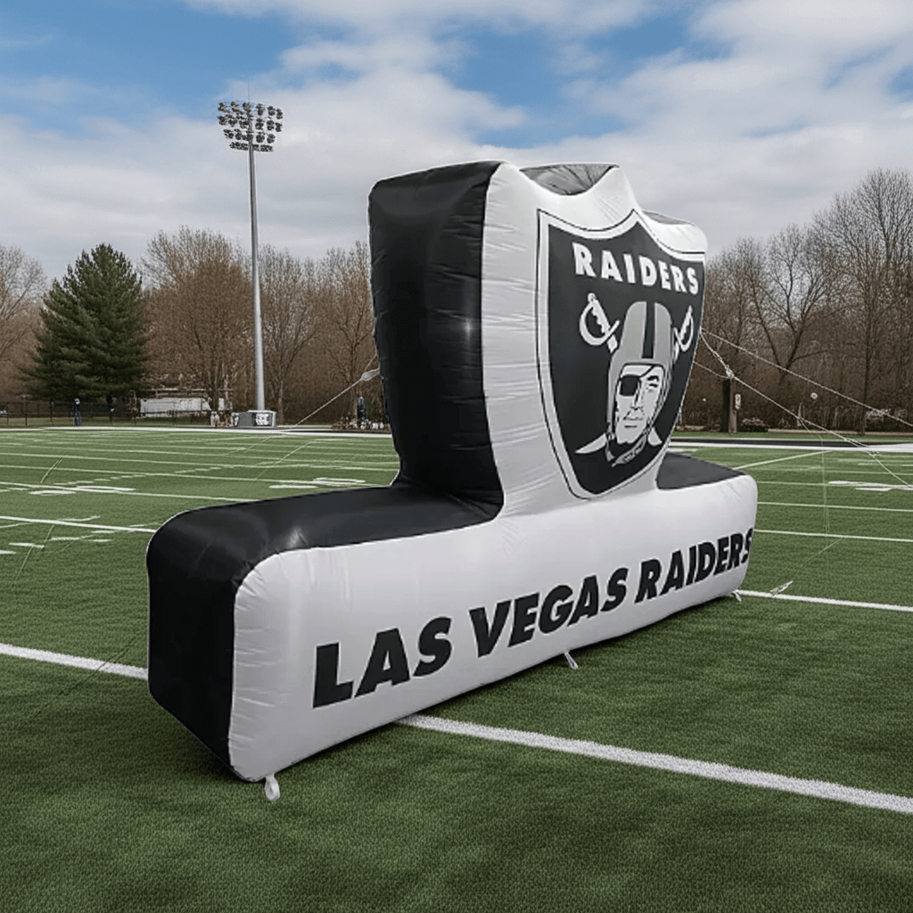 Las Vegas Raiders 7'x10' Pre - Lit Outdoor Inflatable Display - Wakil Ahmed