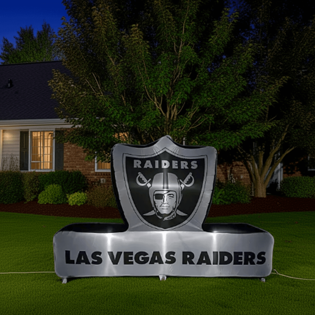 Las Vegas Raiders 7'x10' Pre - Lit Outdoor Inflatable Display - Wakil Ahmed