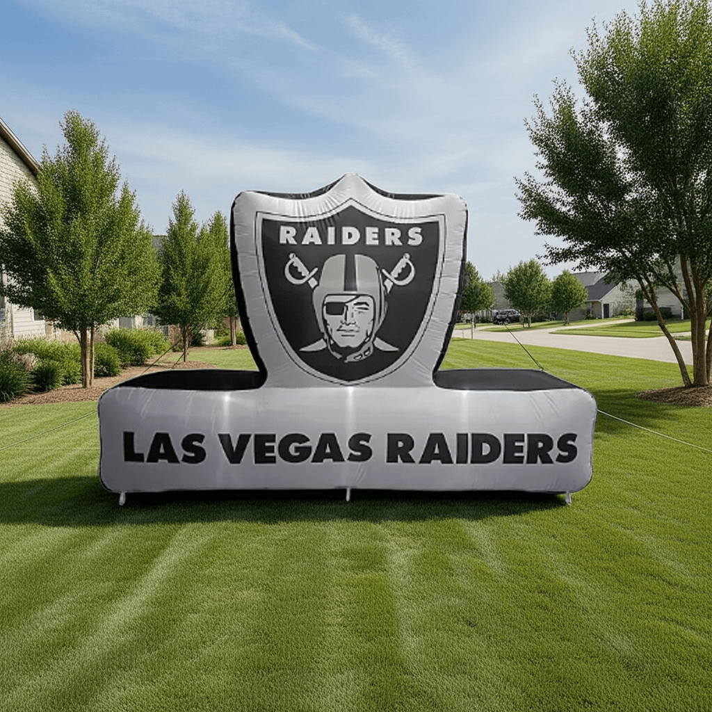 Las Vegas Raiders 7'x10' Pre - Lit Outdoor Inflatable Display - Wakil Ahmed