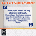Member’s Mark Select & Tear 2-Ply Paper Towels 15 Mega Rolls.