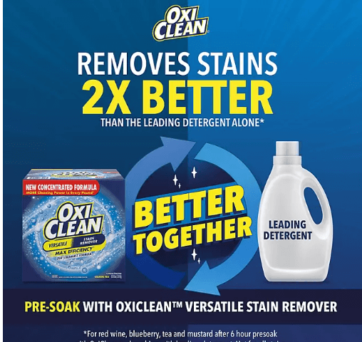 OxiClean Concentrated Max Efficiency Versatile Stain Remover Powder – T8.08 lbs..