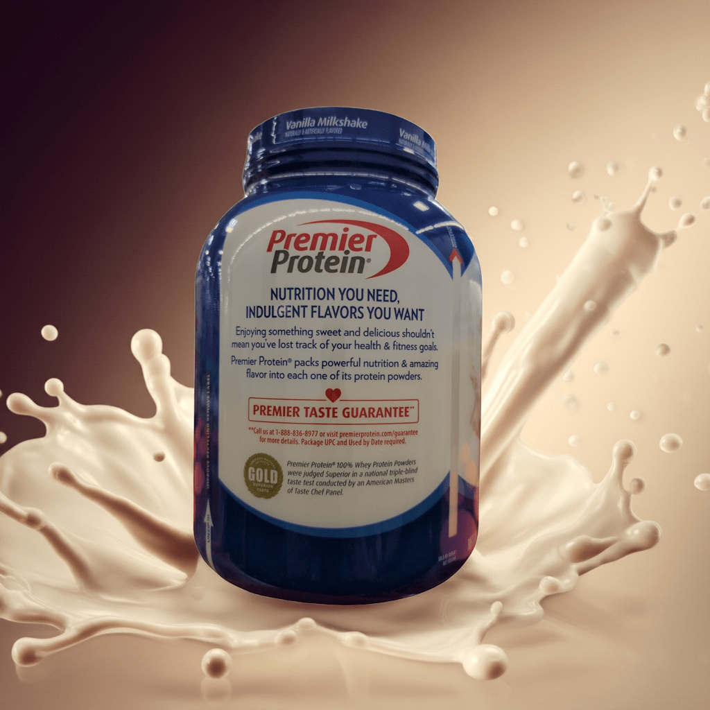 Premier Protein 100% Whey Protein Powder, Vanilla Milkshake, 3lb (1370g), 30g Protein, Low Sugar, 35 Servings - Wakil Ahmed