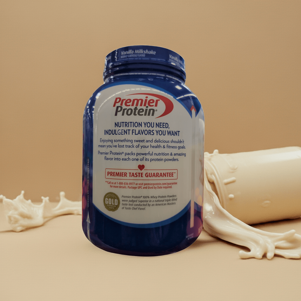 Premier Protein 100% Whey Protein Powder, Vanilla Milkshake, 3lb (1370g), 30g Protein, Low Sugar, 35 Servings - Wakil Ahmed