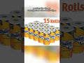 Member’s Mark Select & Tear 2-Ply Paper Towels 15 Mega Rolls.