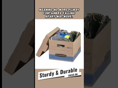 Bankers Box Heavy Duty Storage Boxes 10x12x15" - 10 Pack.