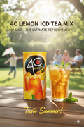 4C Iced Tea Mix Variety – Lemon, Raspberry & Peach – Real Cane Sugar Drink Mix – 82.6 oz – 94 Servings Family Beverage - Wakil Ahmed Marketplace 